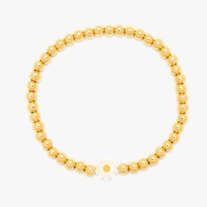 PURA VIDA Daisy Beaded Stretch Bracelet